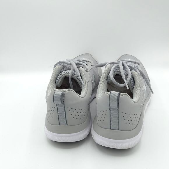 Under Armour Charged Assert 9 Men\'s size 12 gray white running athletic shoes main image 4